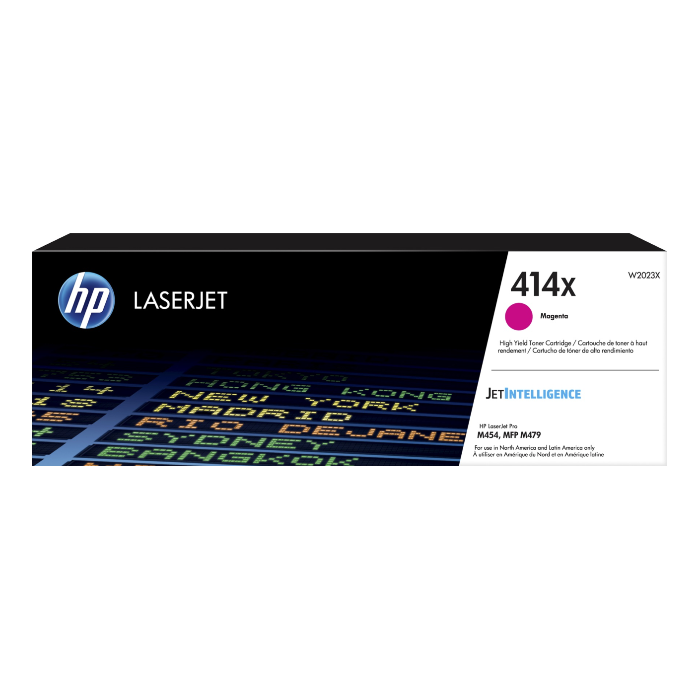Tóner HP Original 414X Magenta – Para LaserJet Pro M454dn, Color LaserJet Pro MFP M479fdw, LaserJet Pro M454dw (W2023X)