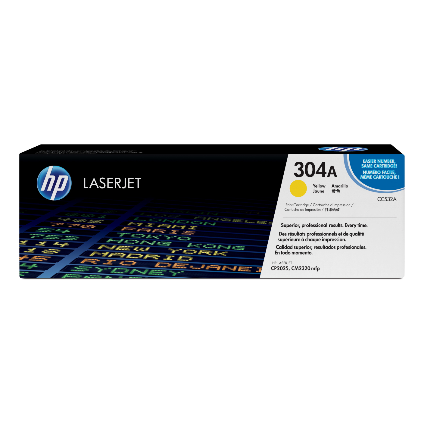 Tóner HP Original 304A Amarillo – Para CP2025, CM2320, CP2025 (CC532A)