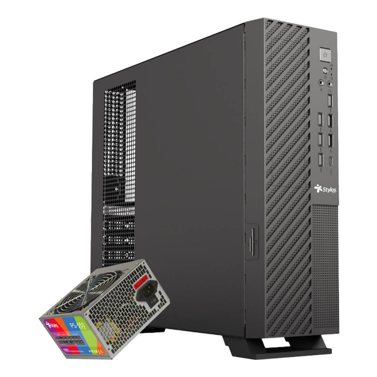 Gabinetes para computadoras Stylos STGAMN1B