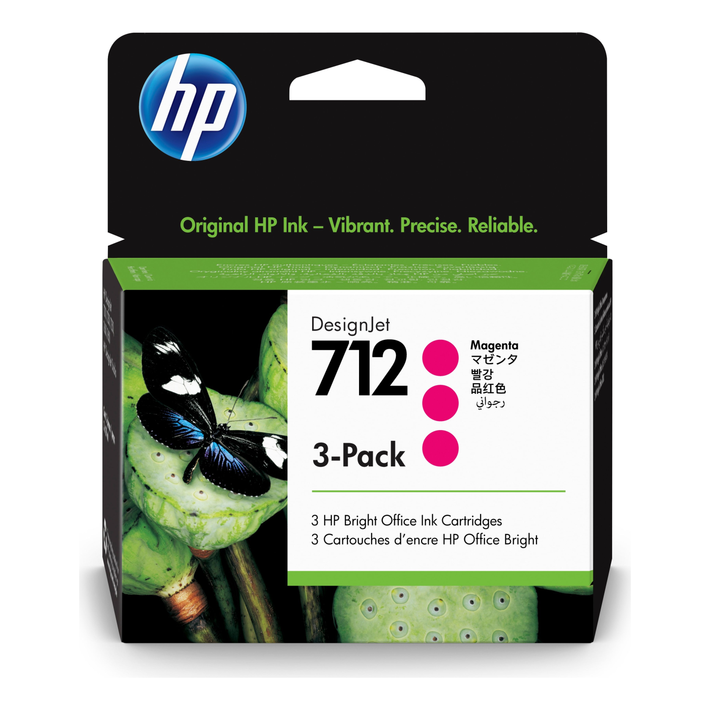 Cartucho de Tinta HP Original 712 Magenta – Para T610, T620, T770 (3ED78A)