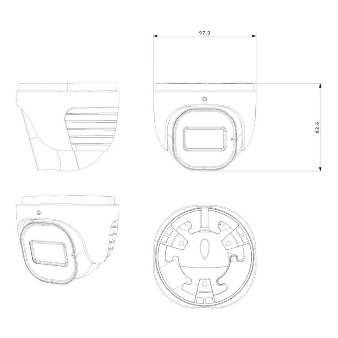 Cámara Domo IP PROVISION-ISR DH-340IPSN-28