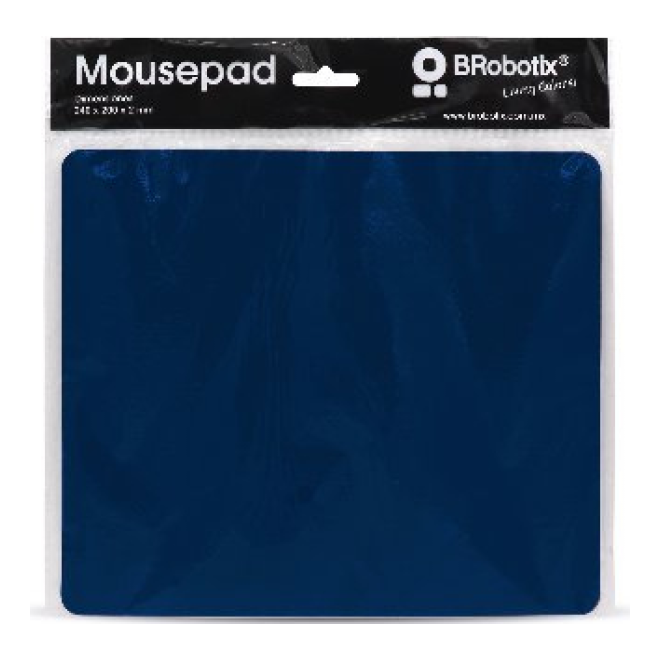 Mouse Pad Ultra Delgado Azul Marino con Bolsa BROBOTIX 695157