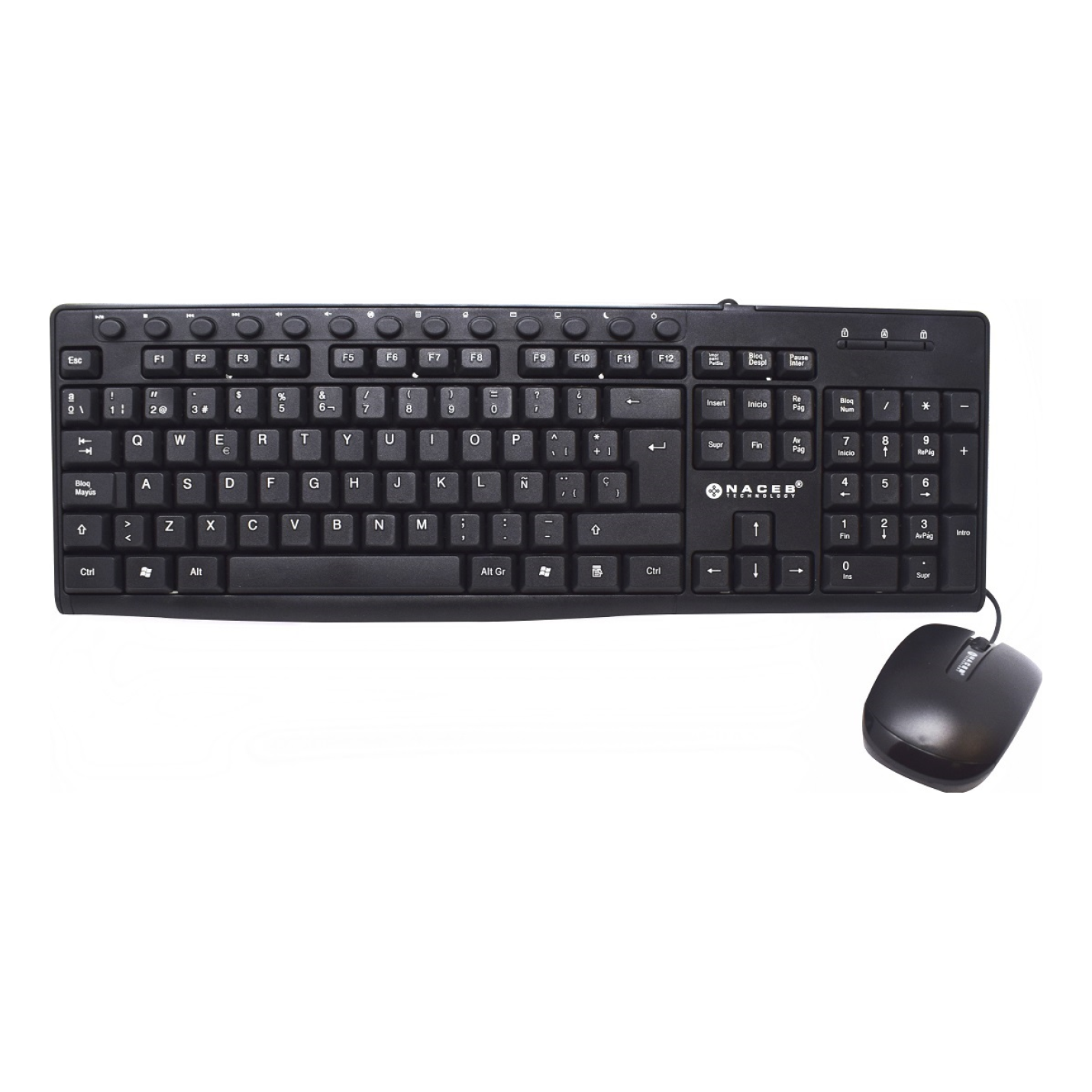 Kit de Teclado y Mouse Naceb Technology -
