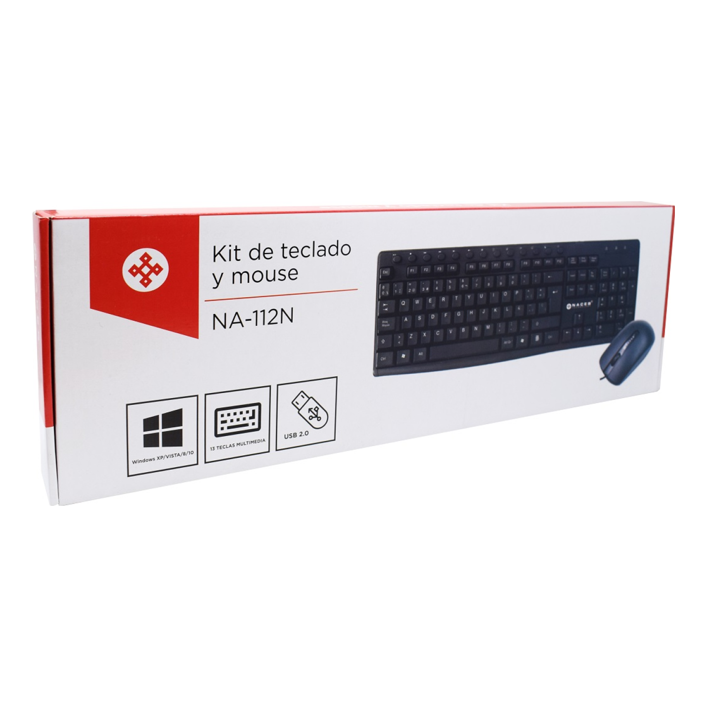 Kit de Teclado y Mouse Naceb Technology -