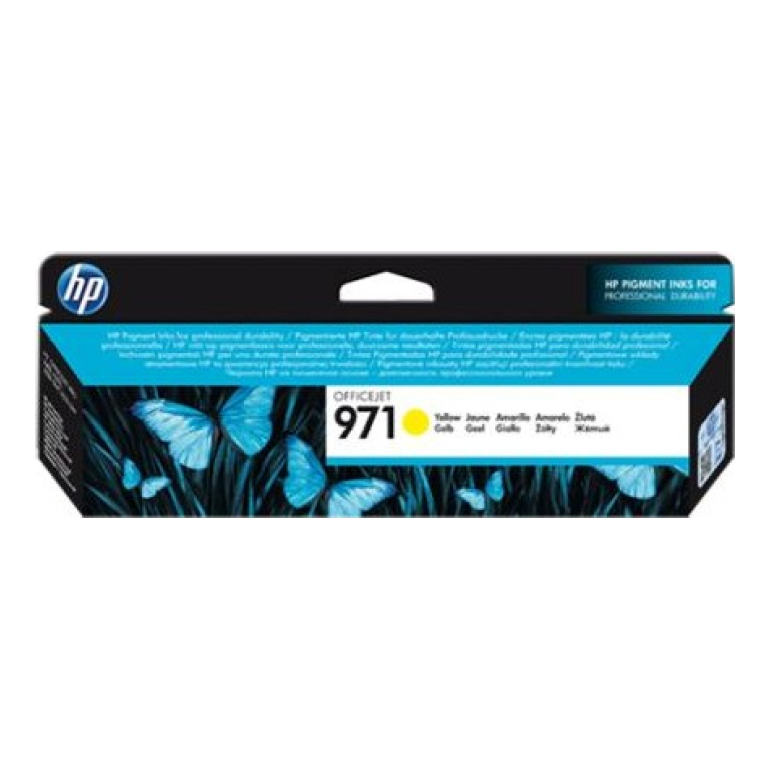 Cartucho de Tinta HP Original 971 Amarillo – Para OfficeJet Pro X451dn, OfficeJet Pro X551dw, OfficeJet Pro X476dw (CN624A)
