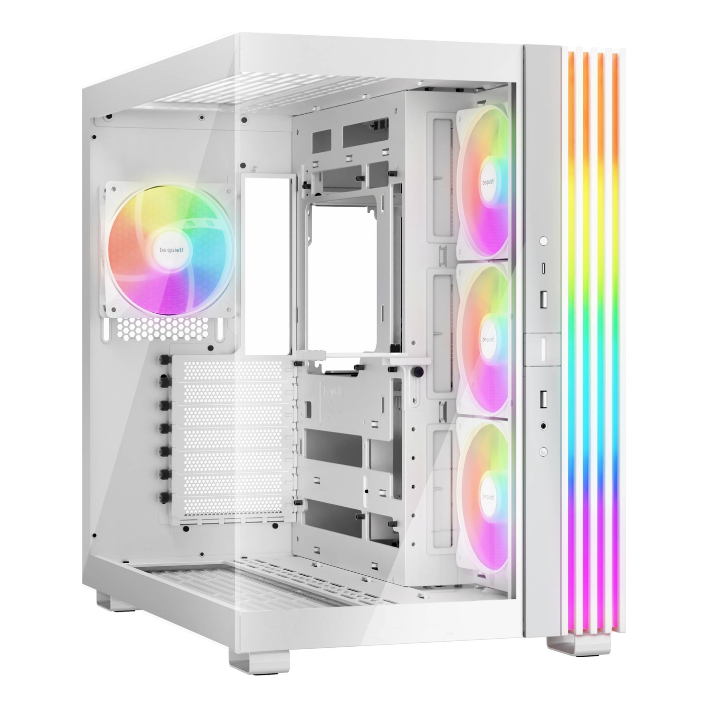 Gabinetes Gaming Be Quiet LIGHT BASE 600 LX WHITE