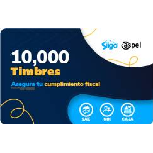 Timbres Fiscales ASPEL FACTE/10000 Electrónicos