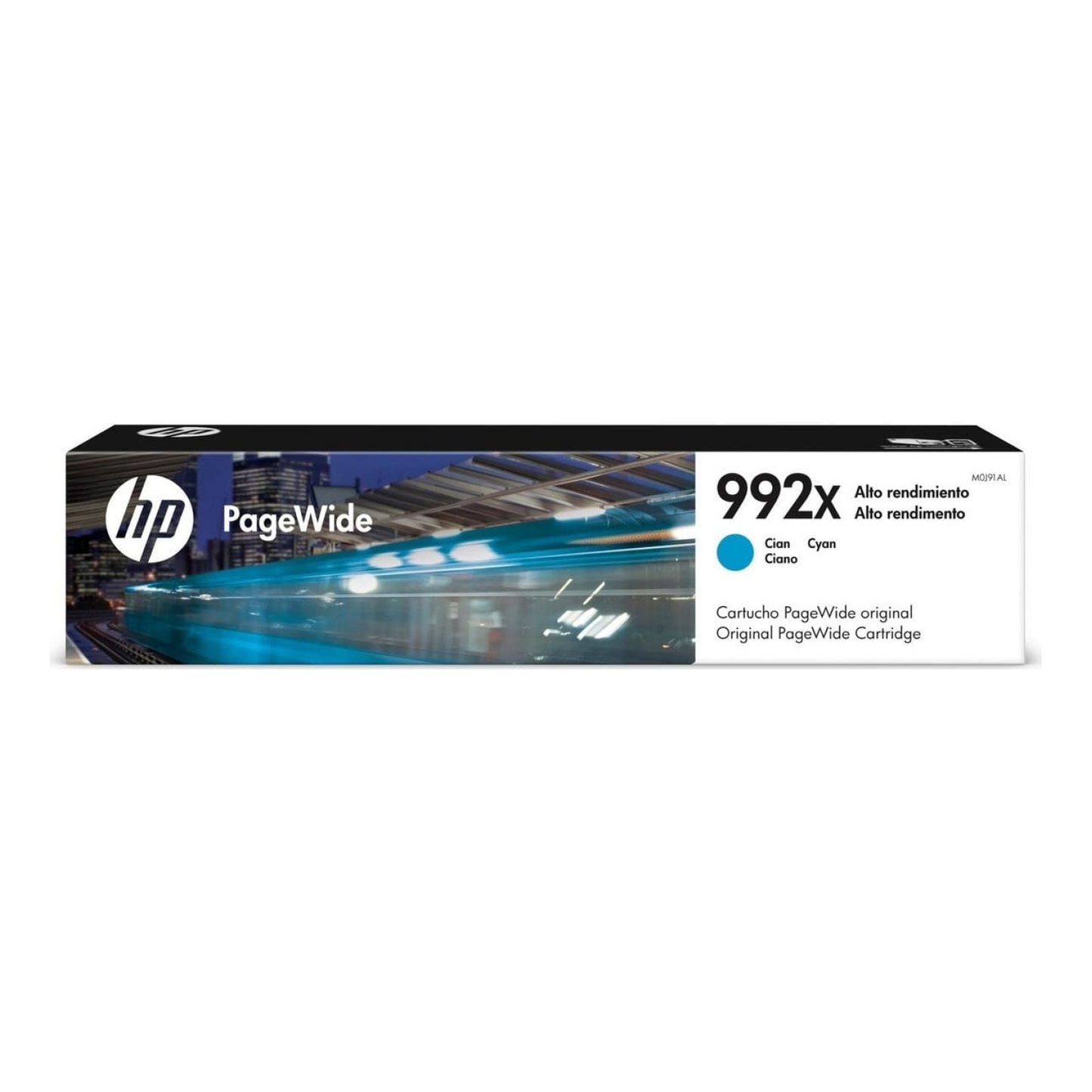 Cartucho de Tinta HP Original 992X Cian – Para OfficeJet Pro 9010, OfficeJet Pro 9020, OfficeJet Pro 9025 (M0J91AL)