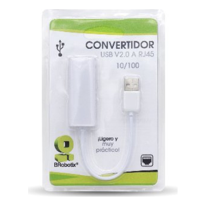 Adaptador BROBOTIX USB V2.0 A RJ45