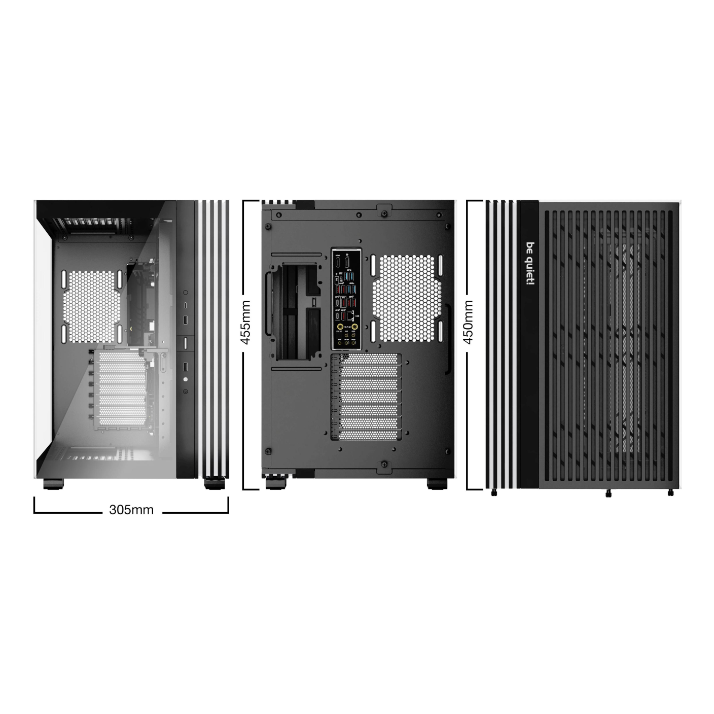 Gabinetes Gaming Be Quiet Light Base 600 DX Black