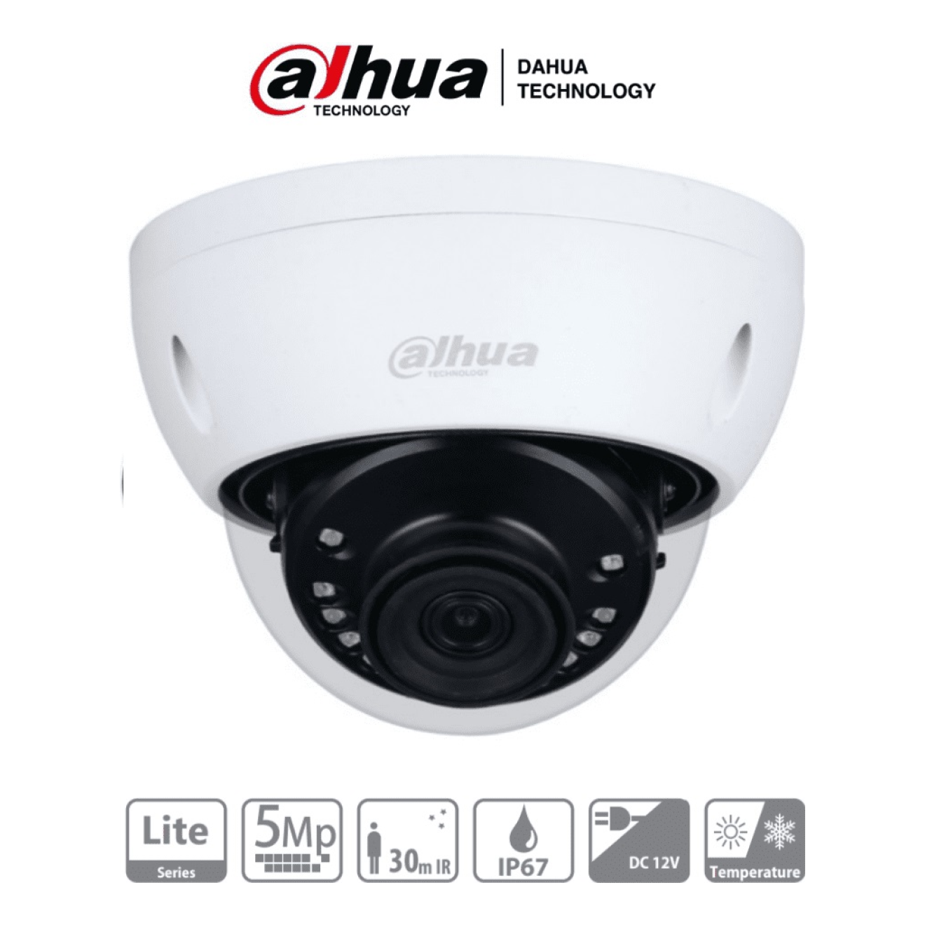 Cámara Domo Dahua Technology DH-HAC-HDBW1500EN-0280B