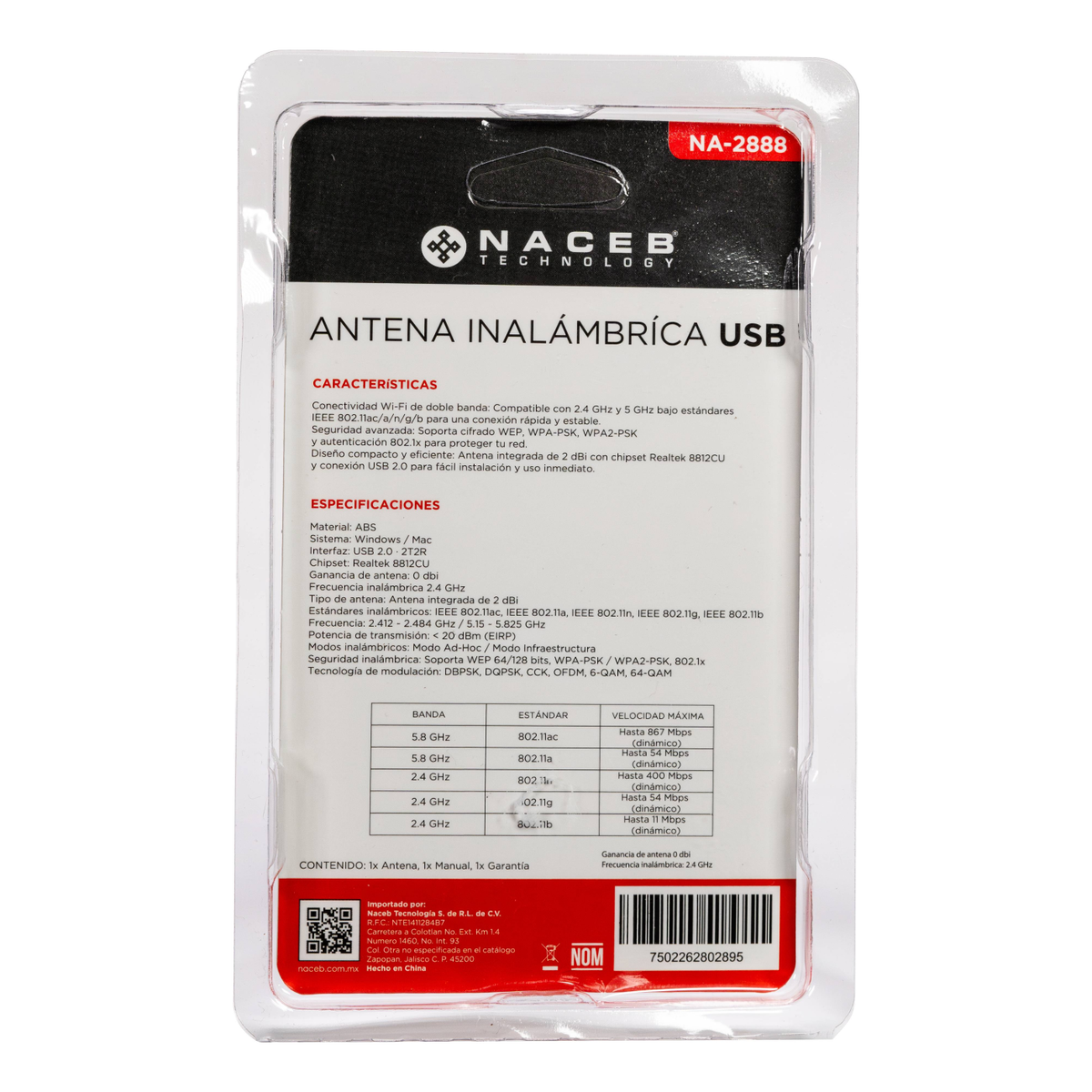 Extensores de Red Naceb Technology NA-2888