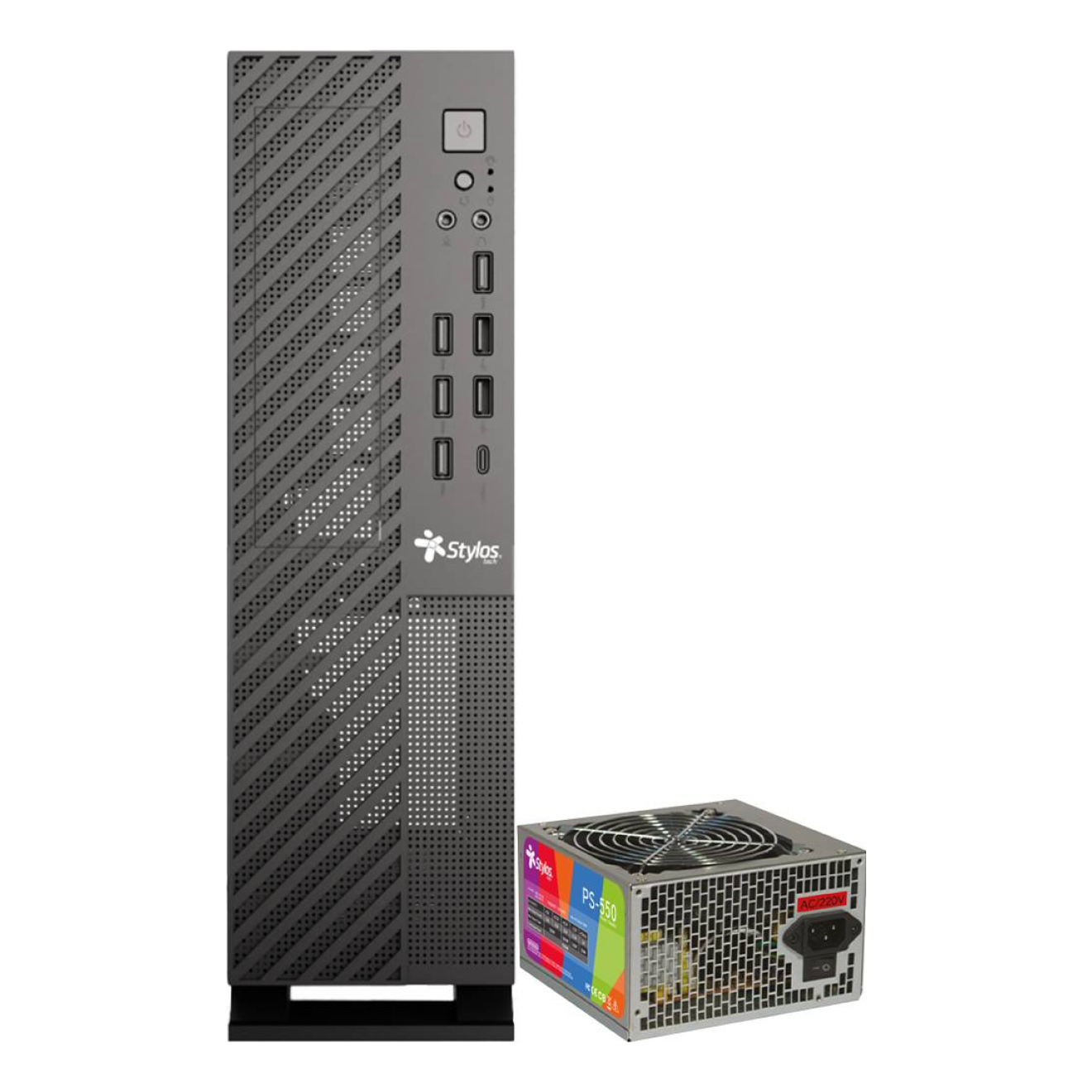 Gabinetes para computadoras Stylos STGAMN1B