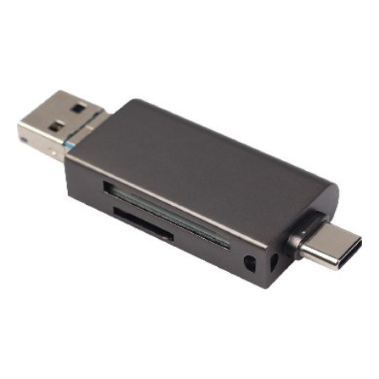 Lector de Memorias BROBOTIX SD/microSD USB-C/USB-A/Micro-USB (6006085)