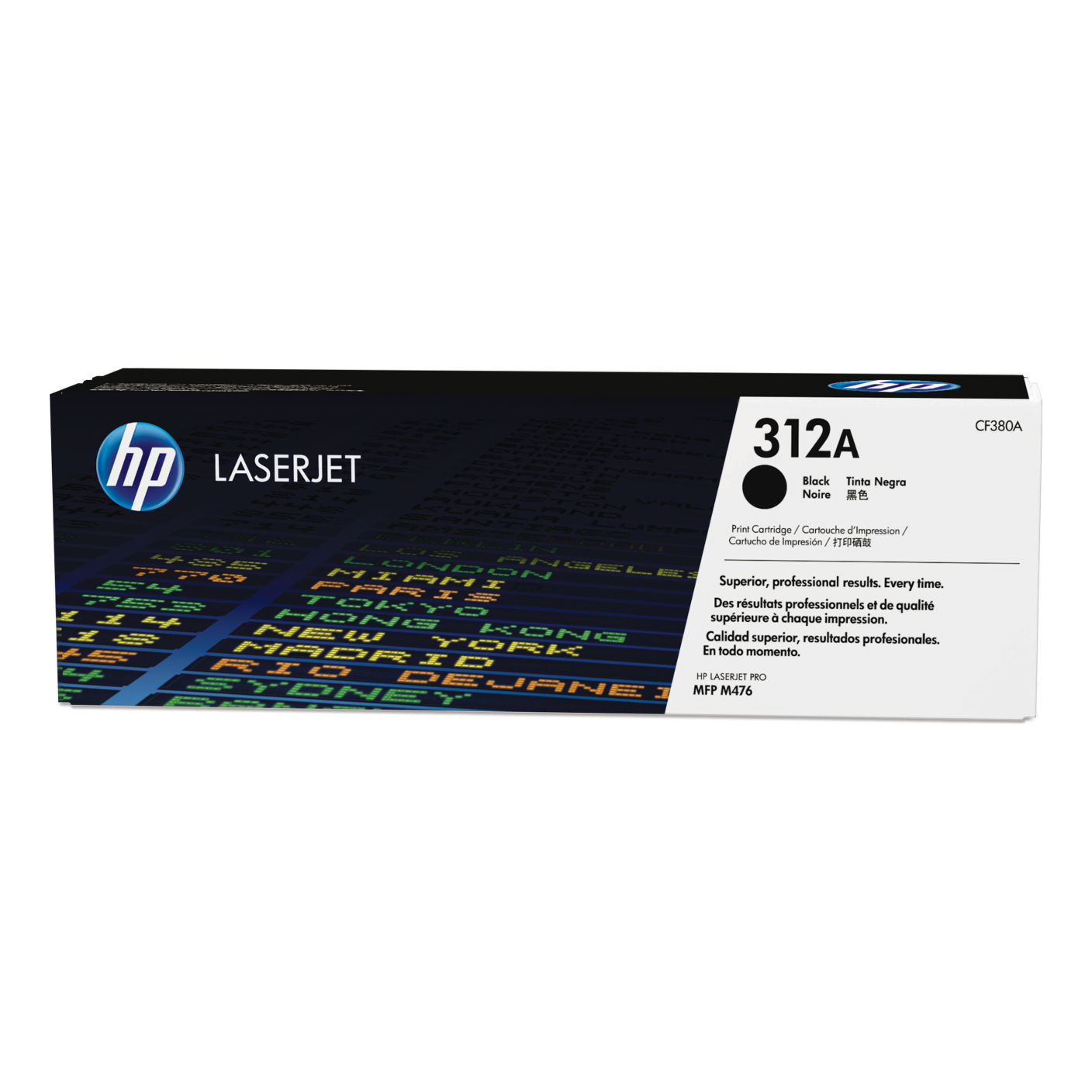 Tóner HP Original 312A Negro – Para LaserJet Pro M476, Color LaserJet Pro MFP M476, LaserJet Pro 400 (CF380A)