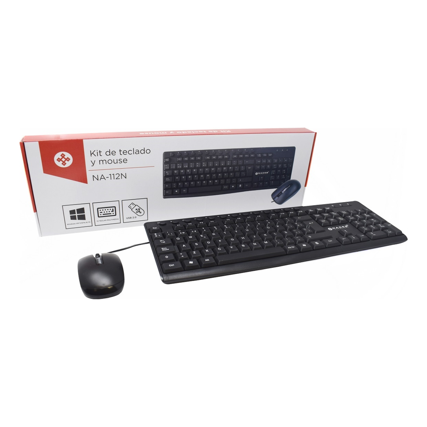 Kit de Teclado y Mouse Naceb Technology -