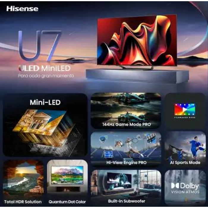 Televisiones Hisense 55U7N