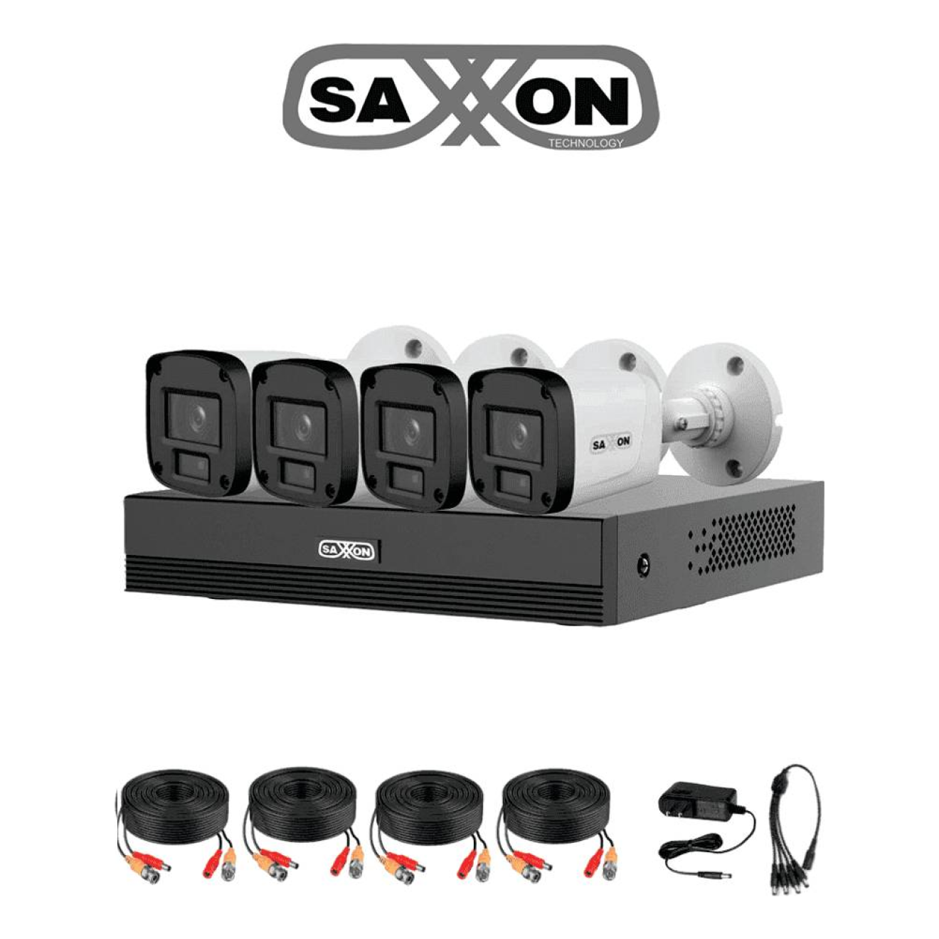 Kit de videovigilancia SAXXON KIT/XVR1E04-I/4-B20P-