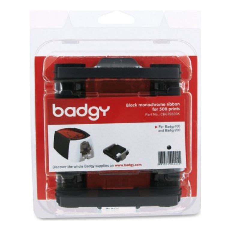 Ribbon Negro BADGY CBGR0500K 500 Páginas