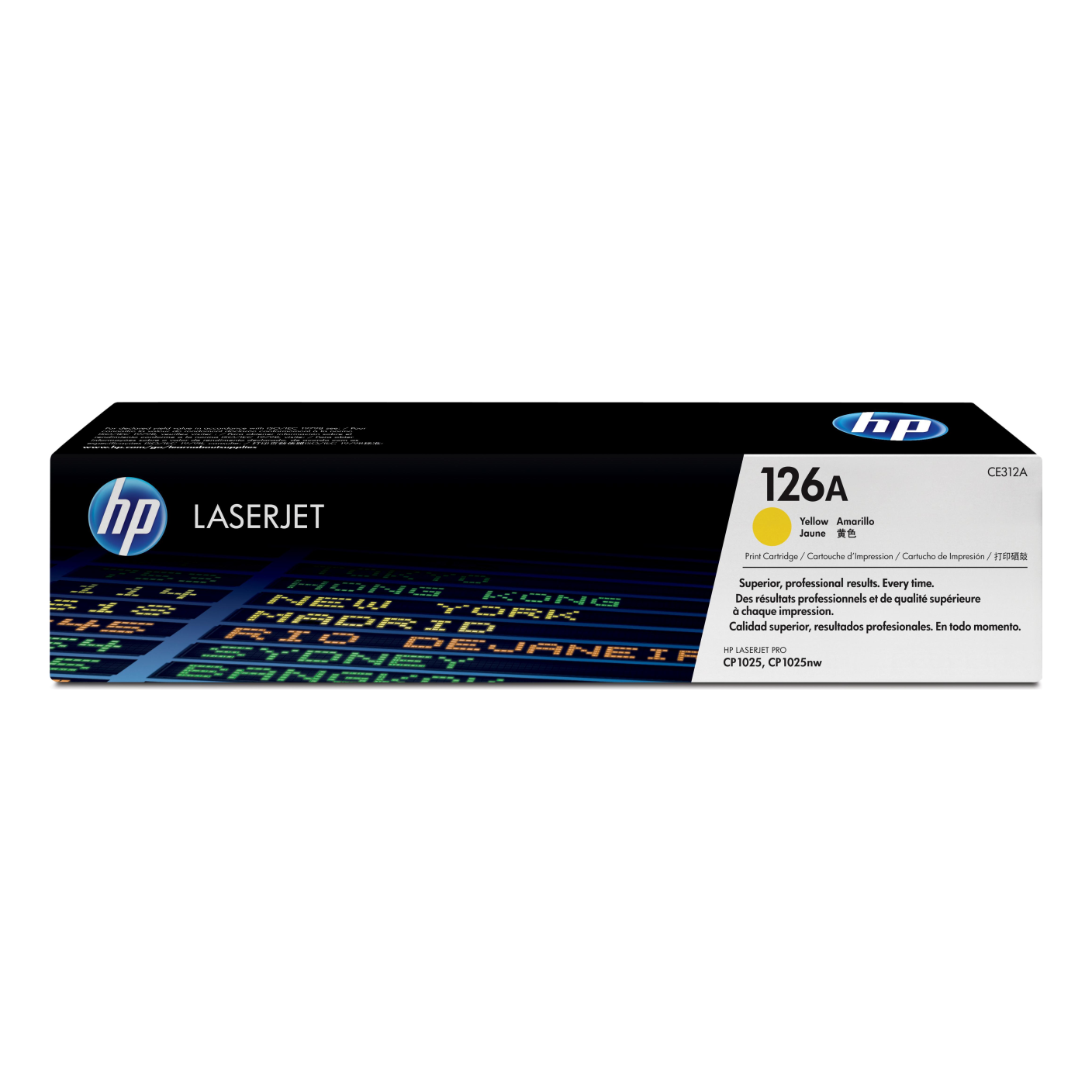 Tóner HP Original 126A Amarillo – Para M175, CP1025, M275 (CE312A)