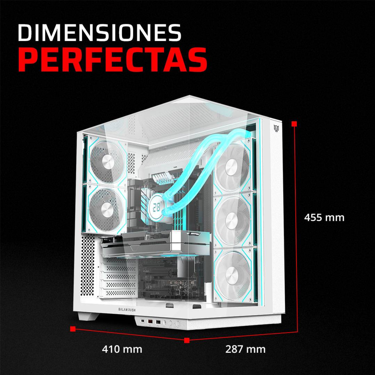 Gabinetes Gaming Balam Rush TANK MAJESTIC 7600