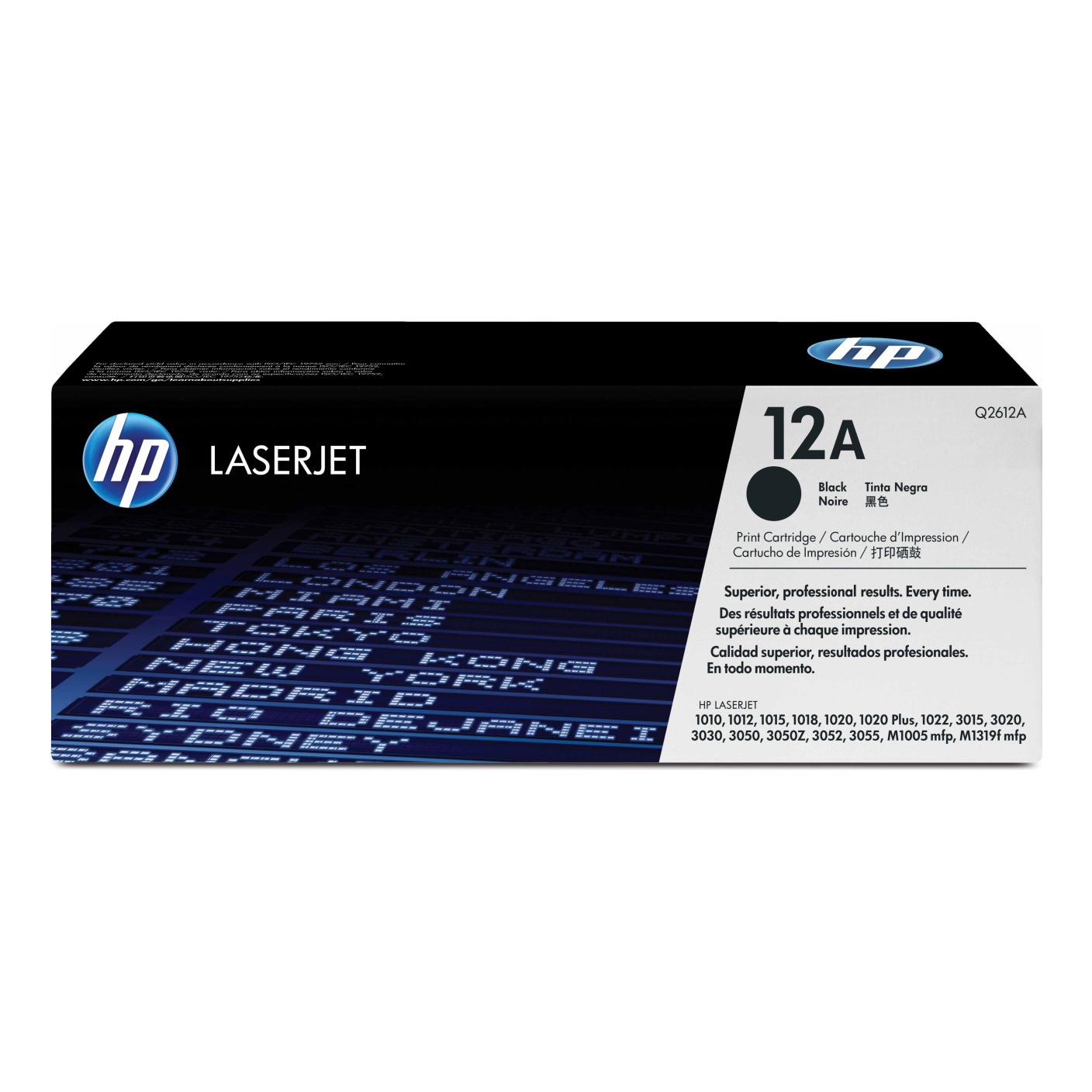 Tóner HP Original 12A Negro – Para LaserJet 1010, LaserJet 1020, LaserJet 3050 (Q2612A)