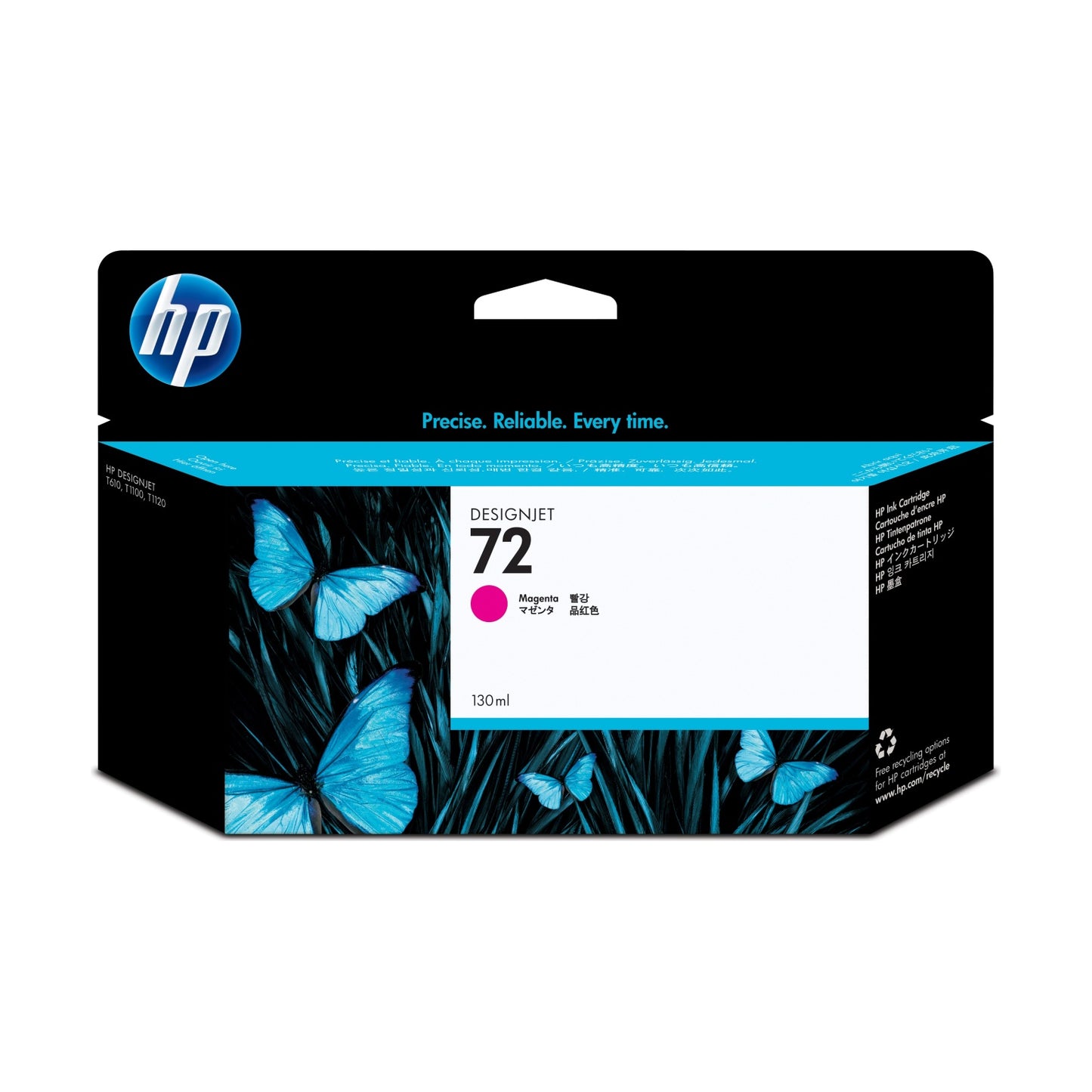 Cartucho de Tinta HP Original 72 Magenta – Para T610, T620, T770 (C9372A)