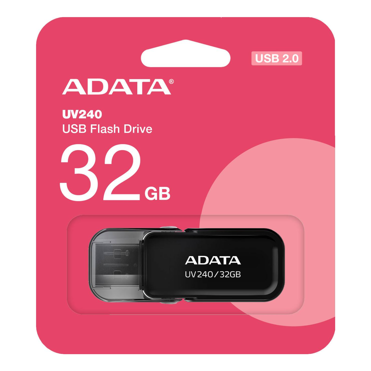 Memoria USB ADATA UV240 32 GB USB 2.0 Negro (AUV240-32G-RBK)