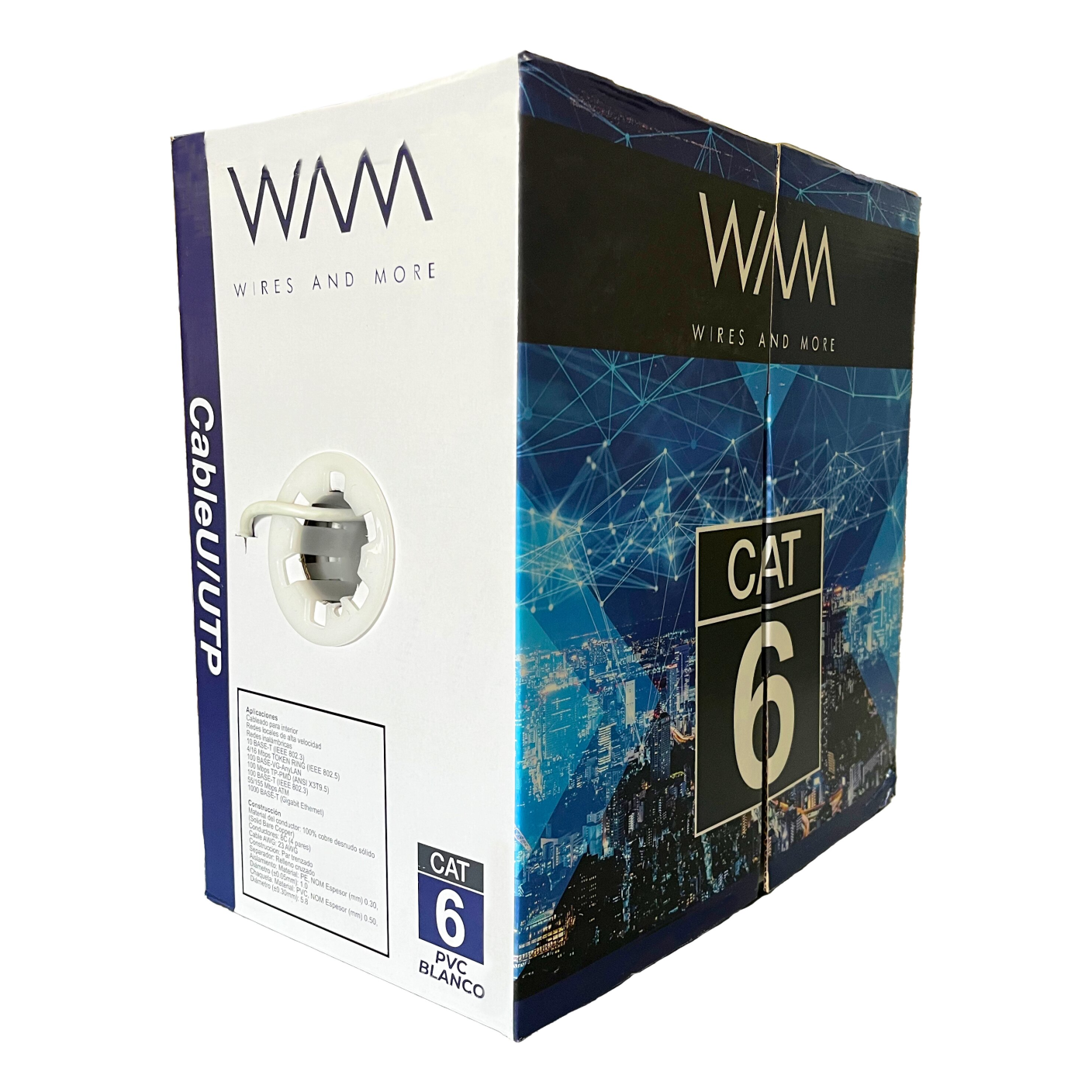 Cable UTP 100% COBRE WAM CAT6