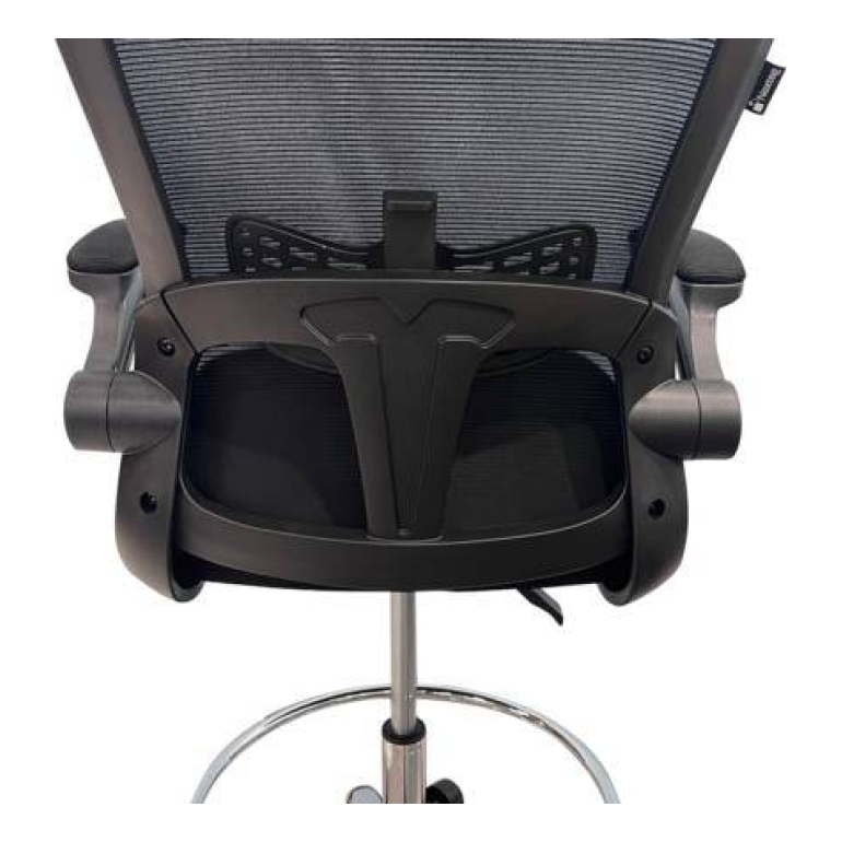 Silla Ejecutiva Alta Nextep NE-651N con Reposapiés y Soporte Lumbar, Negro