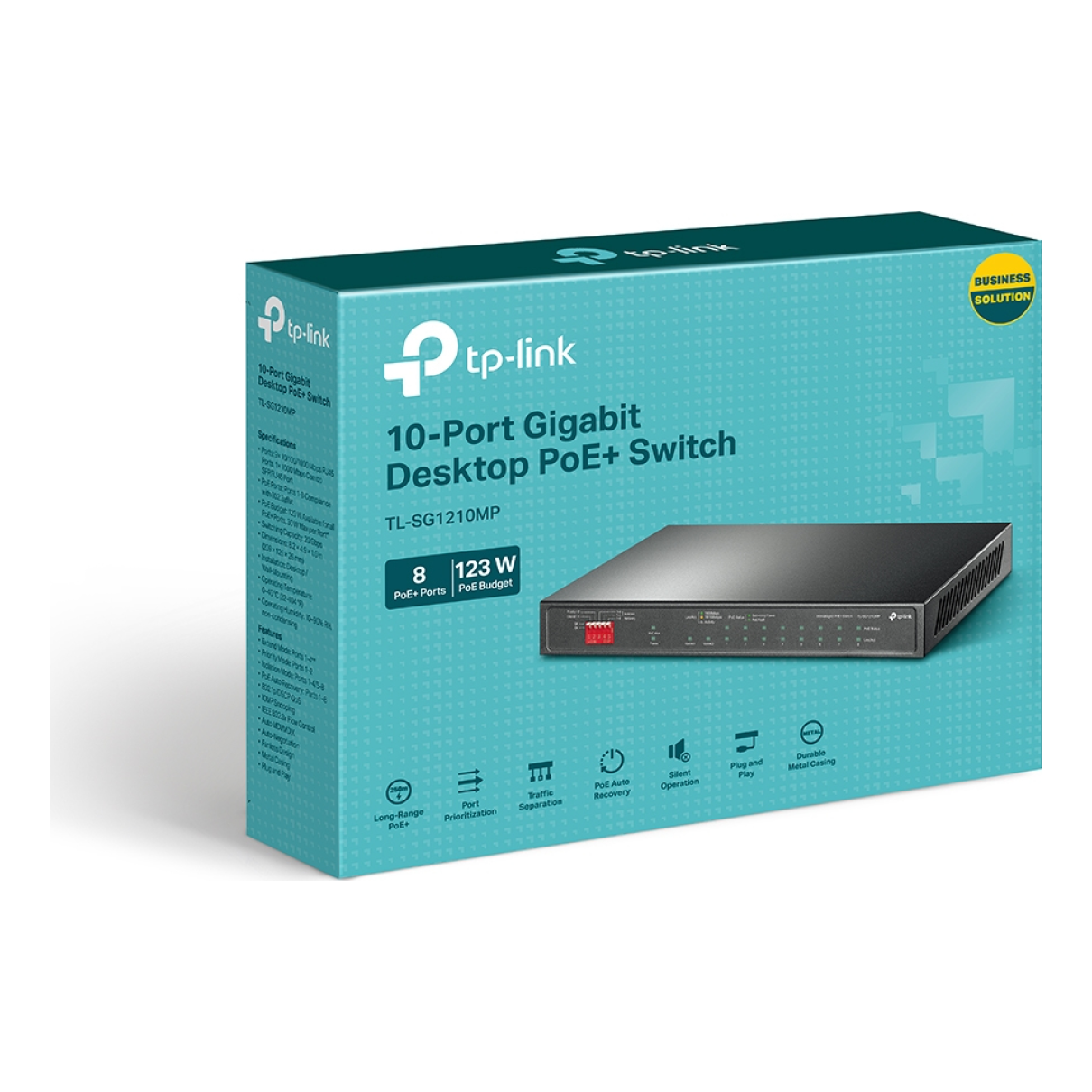 Switch de Escritorio TP-LINK TL-SG1210MP