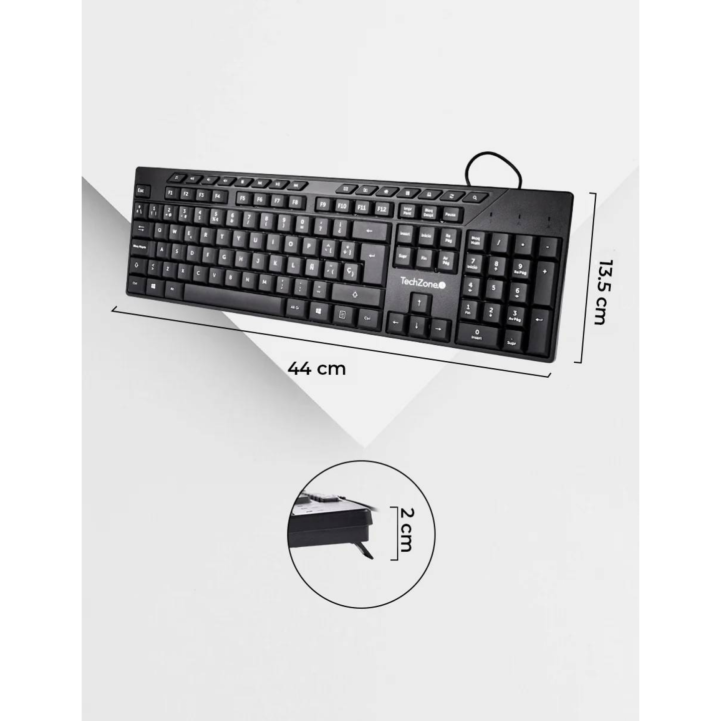 Kits para Teclado Y Mouse TECHZONE TZACCBA01