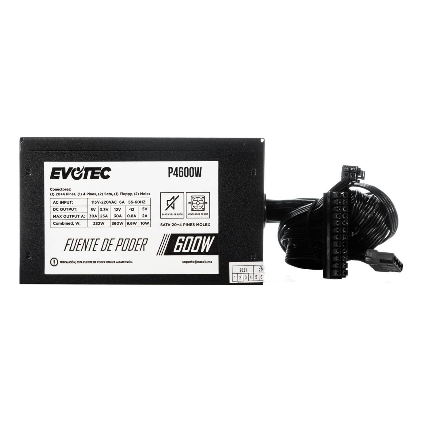 Fuente de Poder EVOTEC P4600W