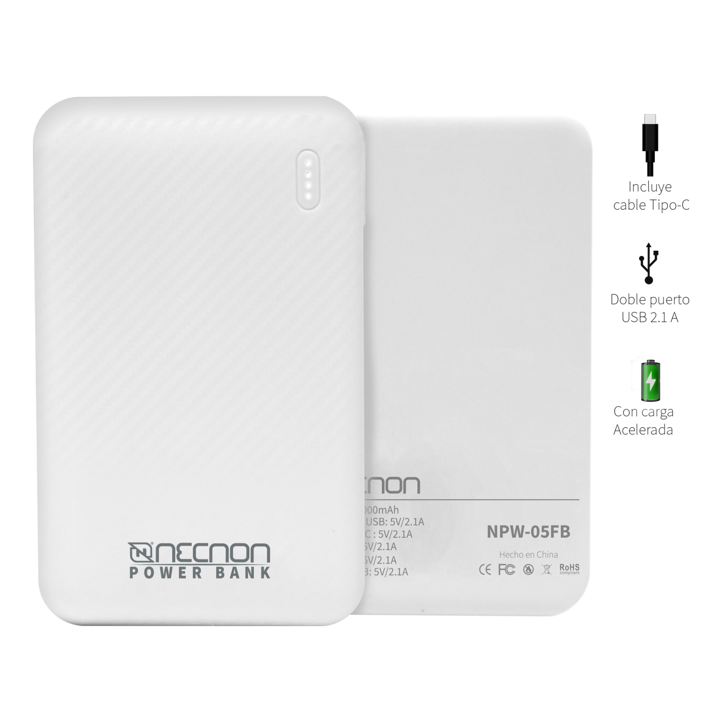 Powerbank NECNON NBPB0512FB