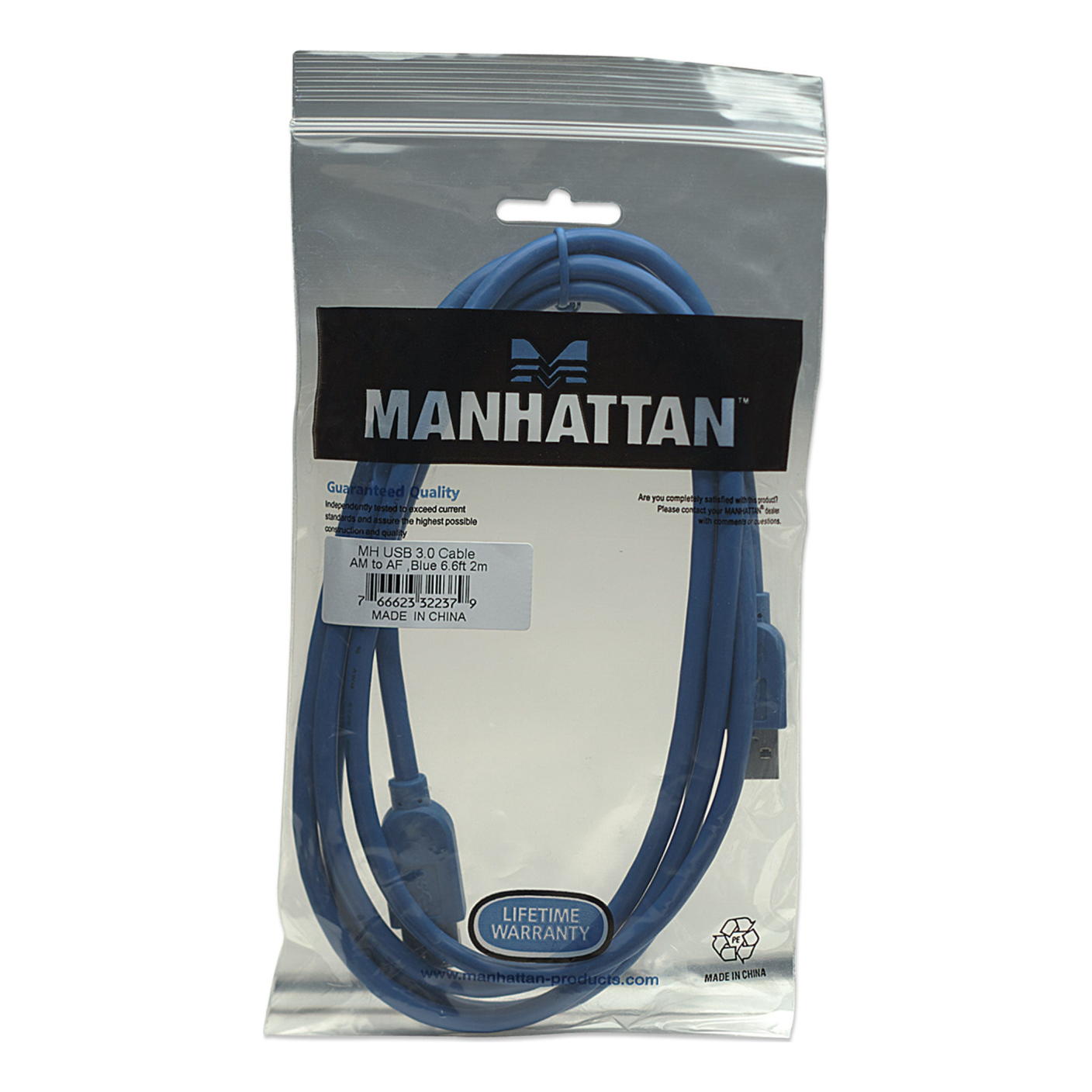 Cable de Extensión USB de Súper Velocidad MANHATTAN -