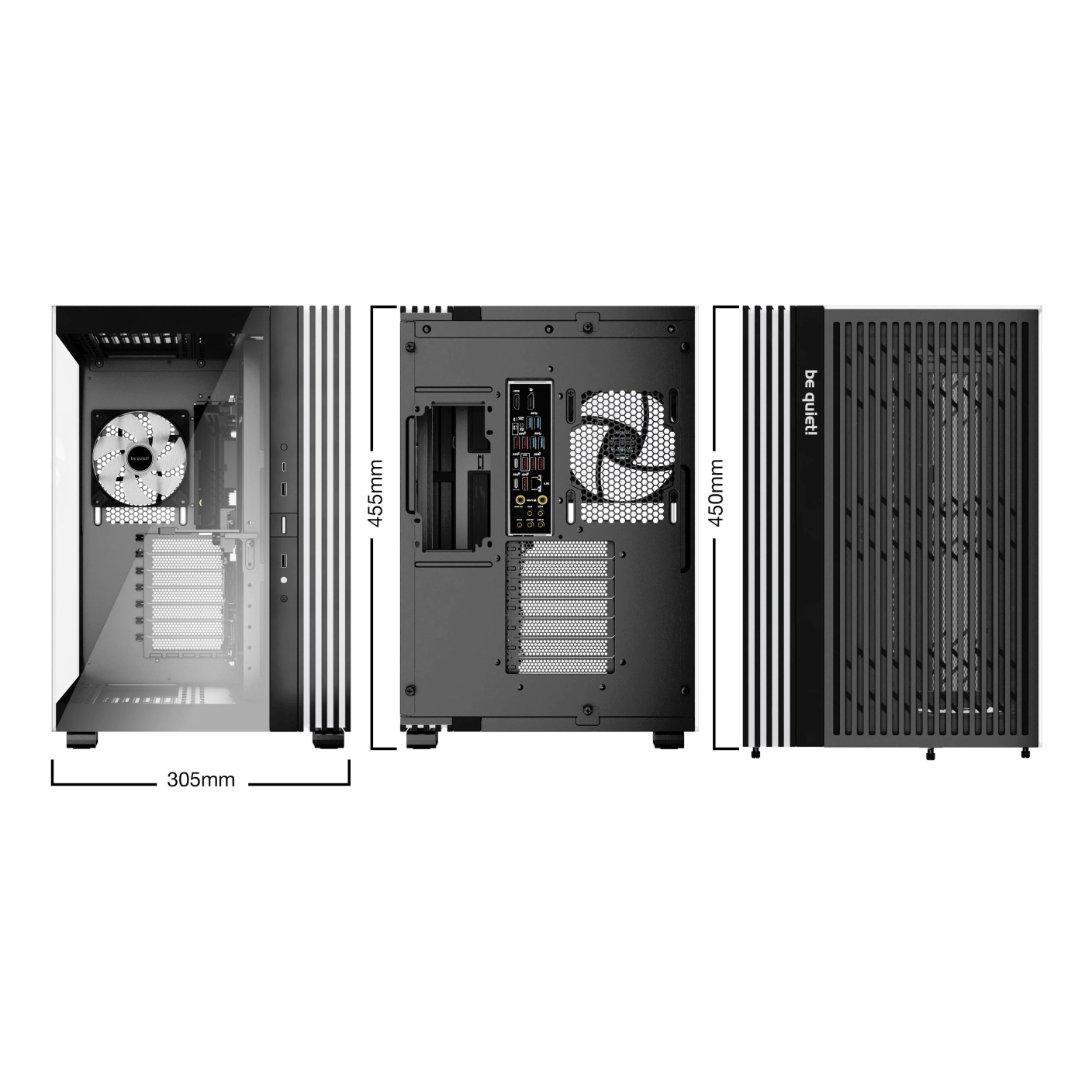 Gabinetes Gaming Be Quiet Light Base 600 LX Black