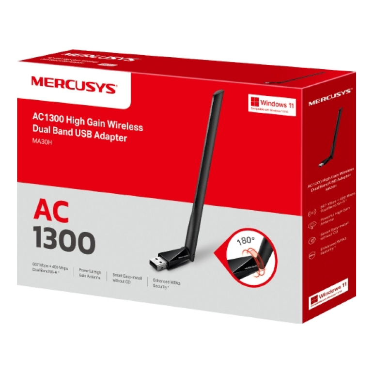 Adaptadores USB Red MERCUSYS MA30H