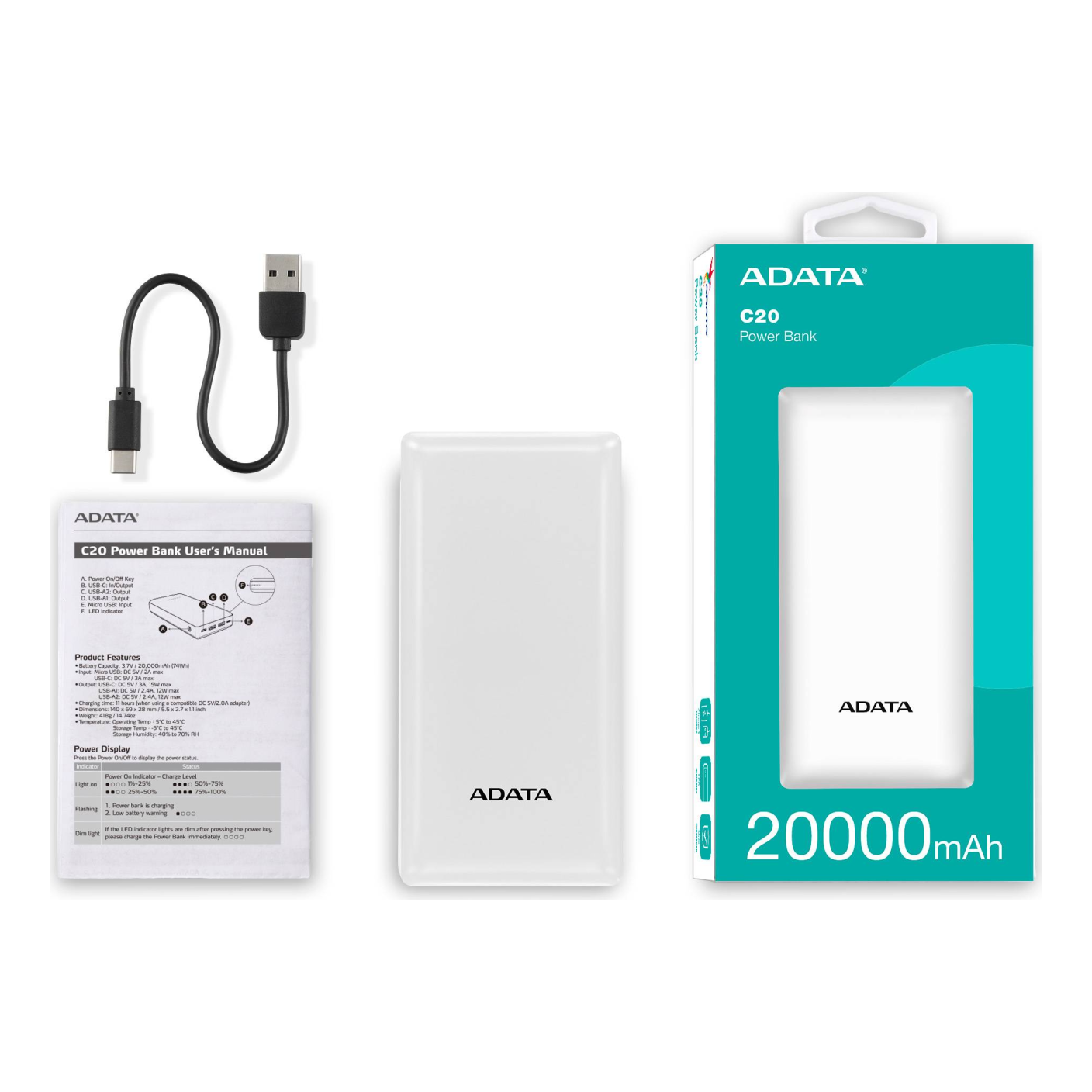 Power Banks ADATA C20