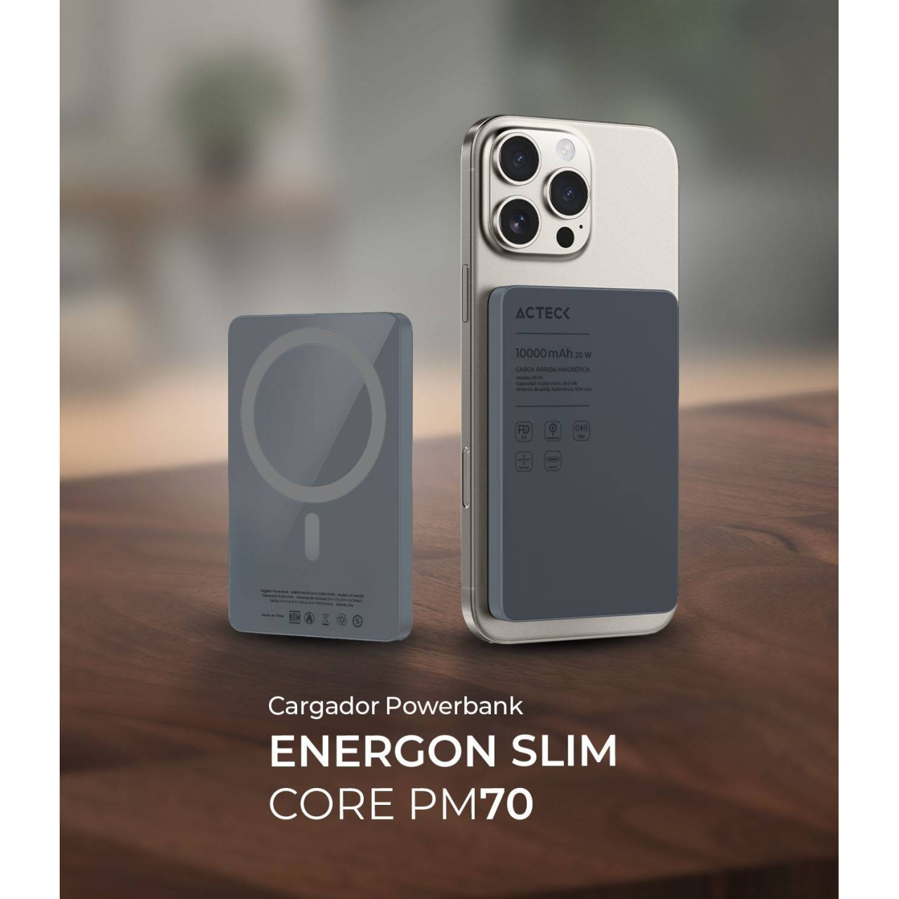Power banks ACTECK ENERGON GO SLIM CORE PM70