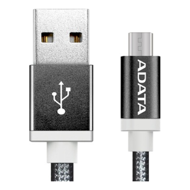 Cable Micro USB ADATA AMUCAL-100CMK-CBK
