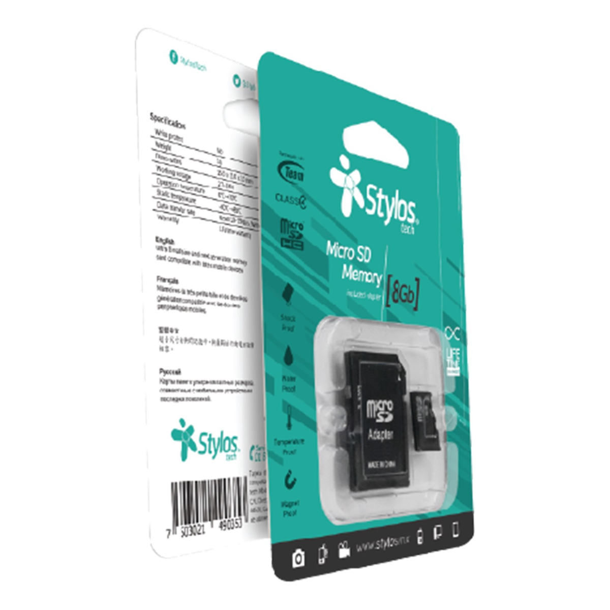 Tarjeta de Memoria microSD Stylos STMSD81B