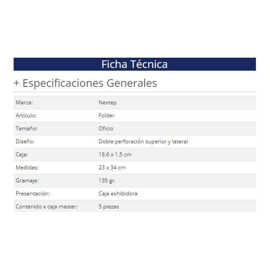 Papeleria Nextep NE-011