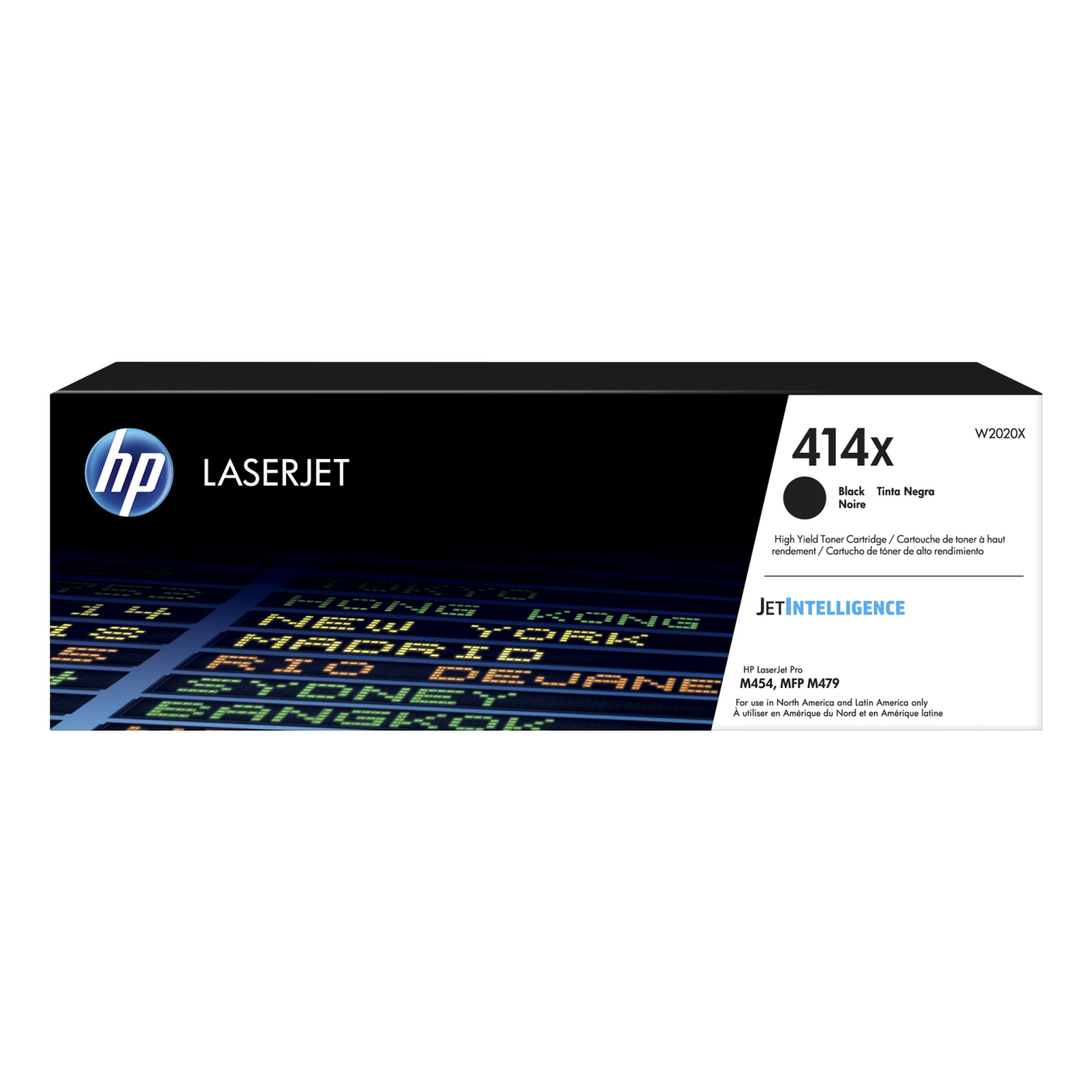 Tóner HP Original 414X Negro – Para LaserJet Pro M454dn, Color LaserJet Pro MFP M479fdw, LaserJet Pro M454dw (W2020X)