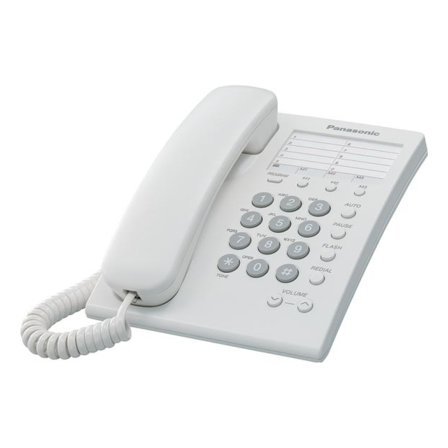 Teléfono Analógico PANASONIC KX-TS550MEW