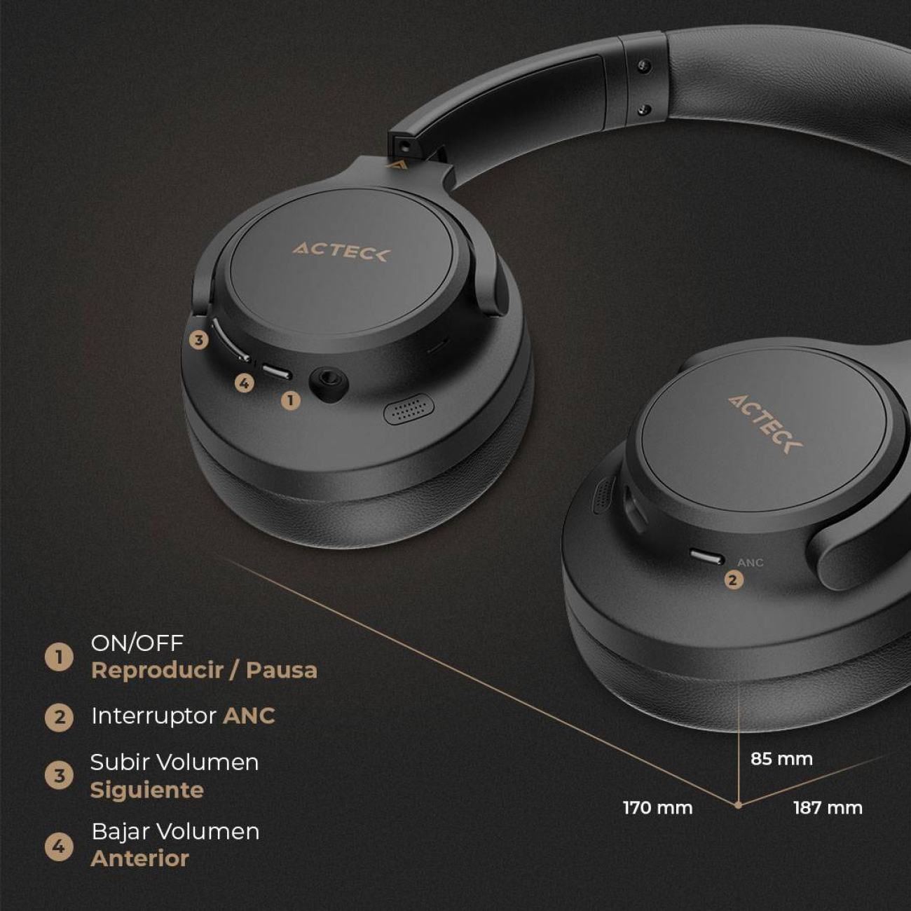 Diademas ACTECK HP750
