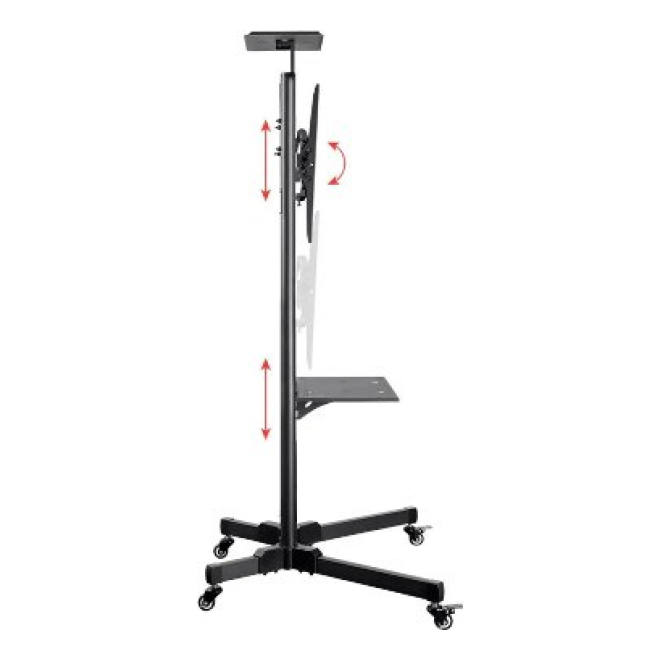 Soporte de Piso, Móvil, para Pantalla BROBOTIX 963050