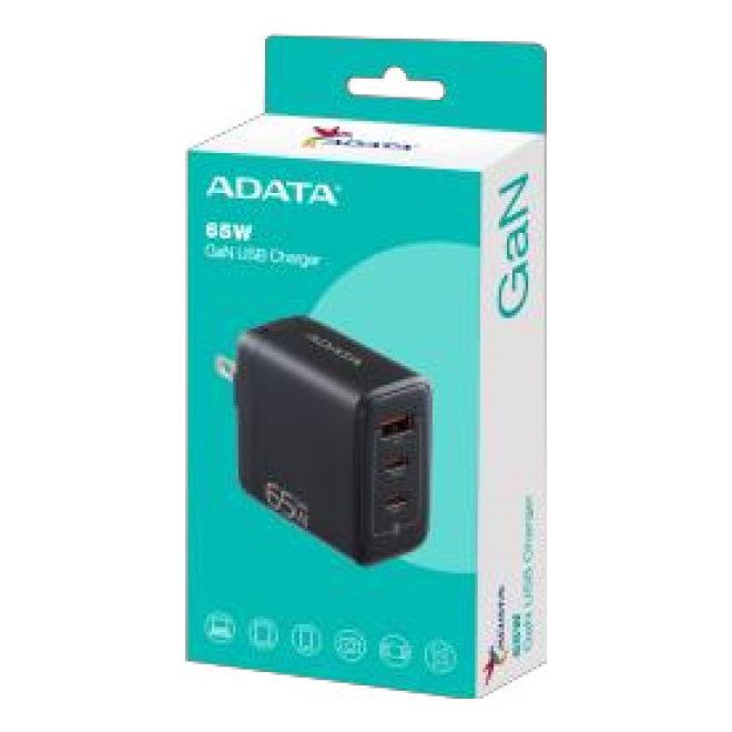 Cargador de pared ADATA CHARGERU-0653-QCPDBK