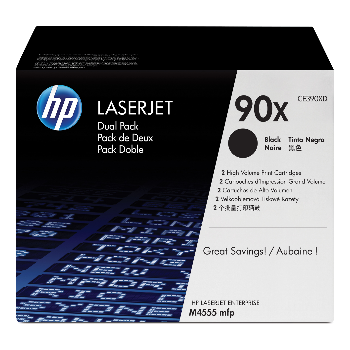 Tóner HP Original 90XD Negro – Para LaserJet Pro M601, LaserJet Enterprise M4555, LaserJet Enterprise 600 (CE390XD)