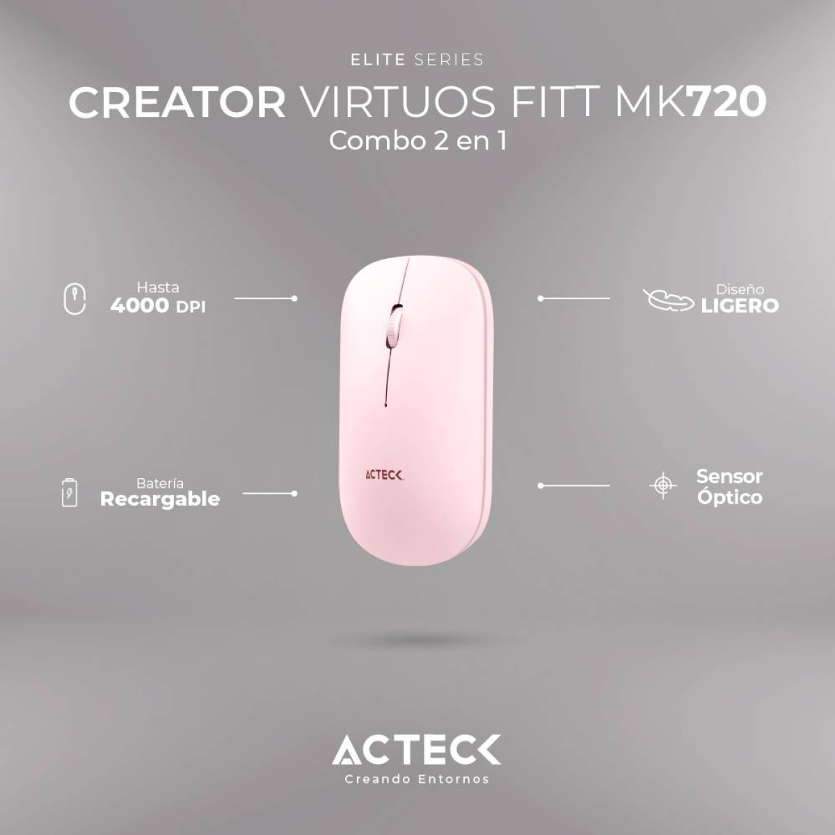 Kit teclado y mouse ACTECK MK720
