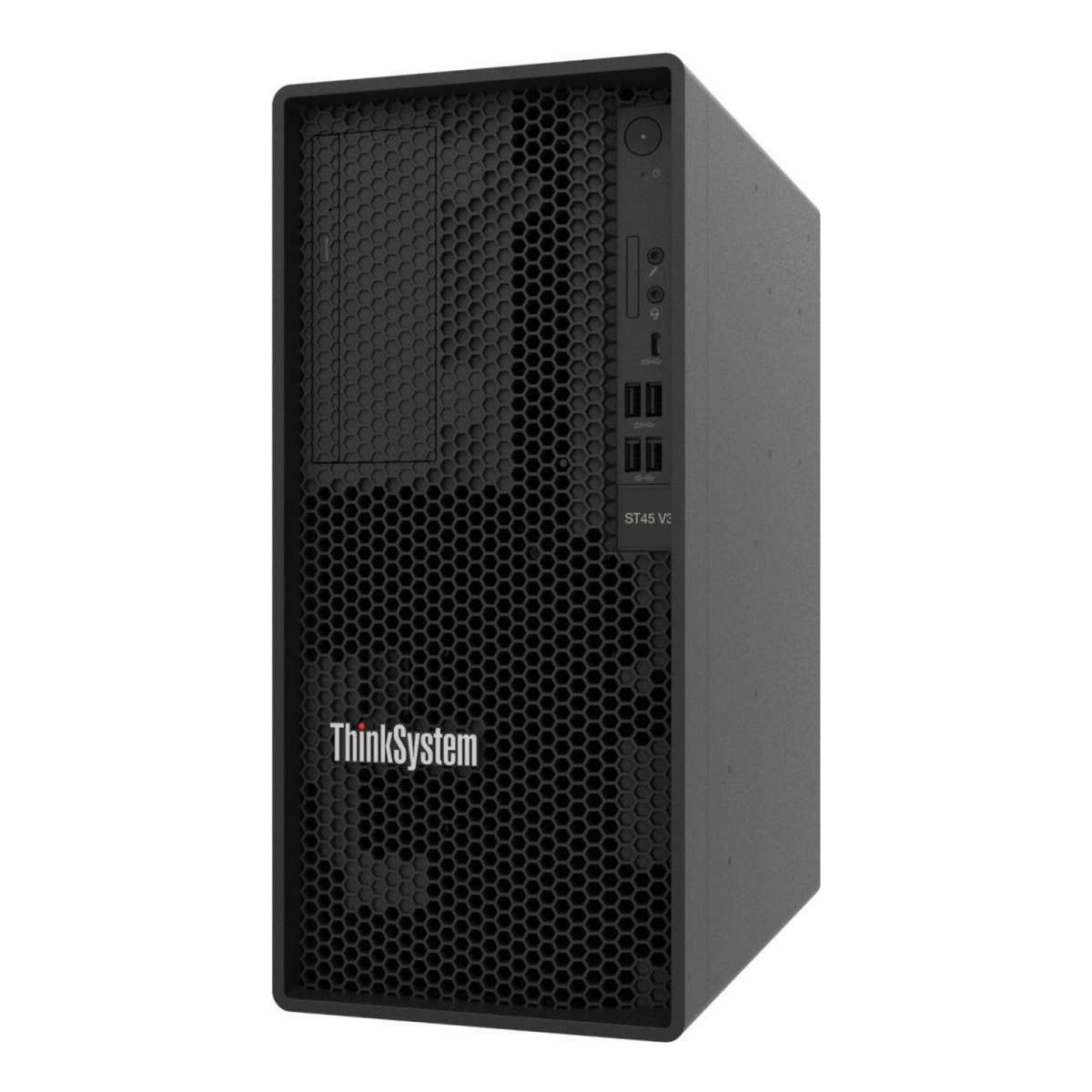 Servidor Lenovo ThinkSystem ST45 V3 con AMD EPYC 4124P y 16 GB RAM (7DH4A00GLA)